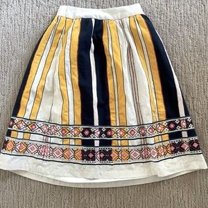 Anthropologie skirt w shell lining and pockets.  Size S.  I am 5’6 and 130 lbs.